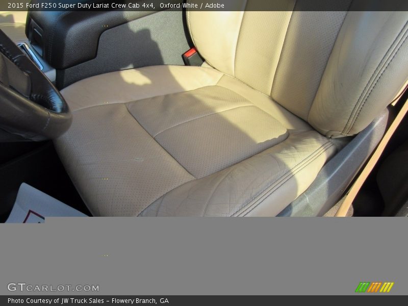 Oxford White / Adobe 2015 Ford F250 Super Duty Lariat Crew Cab 4x4