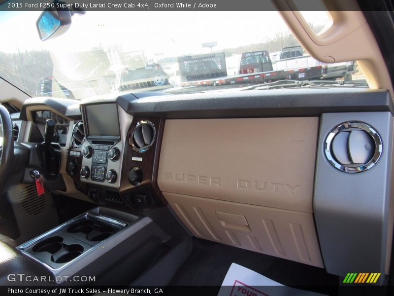 Oxford White / Adobe 2015 Ford F250 Super Duty Lariat Crew Cab 4x4