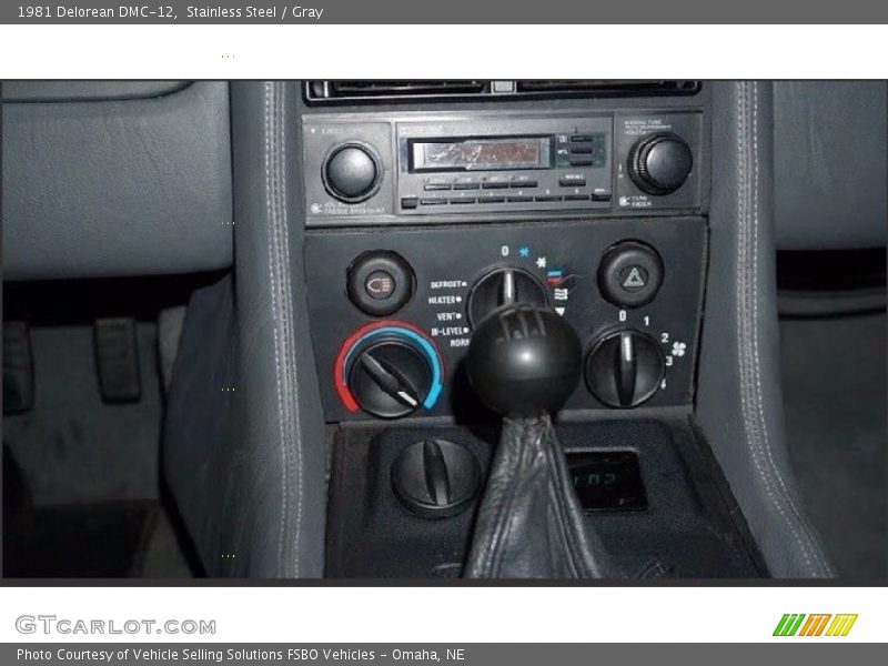 Controls of 1981 DMC-12 