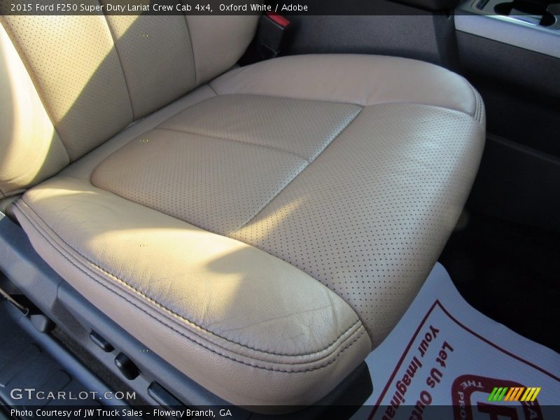 Oxford White / Adobe 2015 Ford F250 Super Duty Lariat Crew Cab 4x4