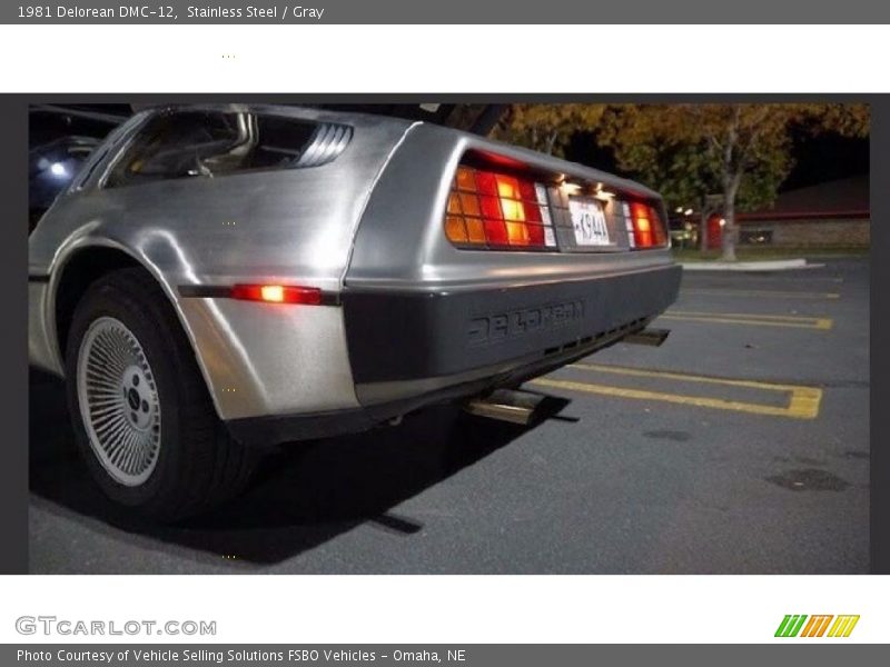 Stainless Steel / Gray 1981 Delorean DMC-12