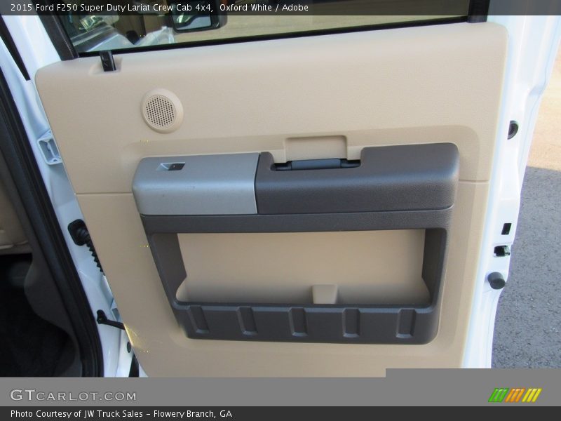 Oxford White / Adobe 2015 Ford F250 Super Duty Lariat Crew Cab 4x4