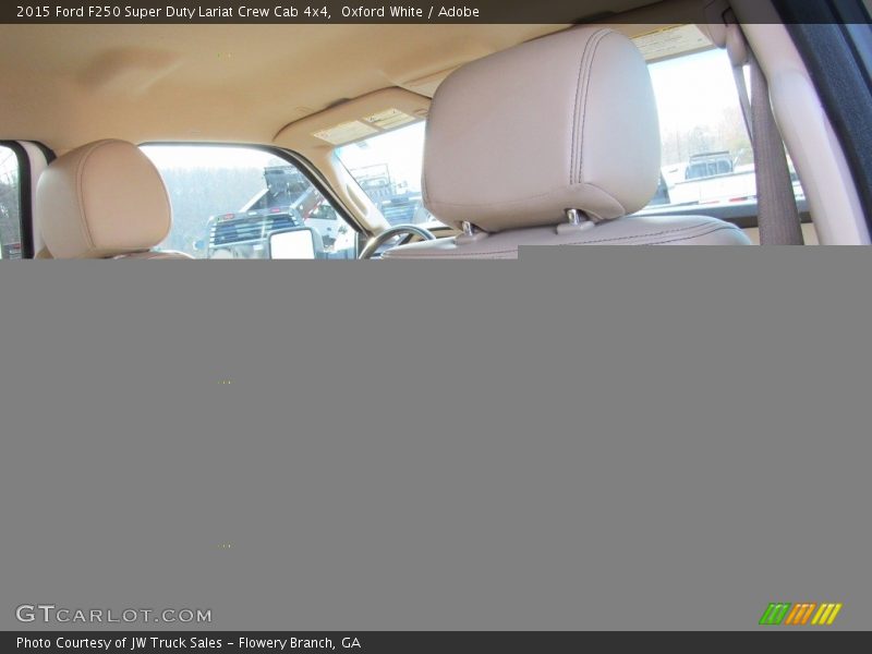 Oxford White / Adobe 2015 Ford F250 Super Duty Lariat Crew Cab 4x4