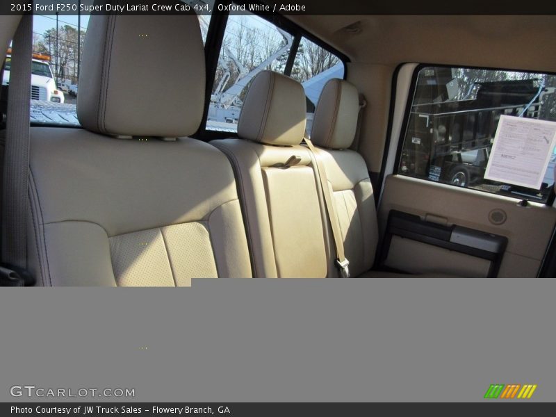 Oxford White / Adobe 2015 Ford F250 Super Duty Lariat Crew Cab 4x4