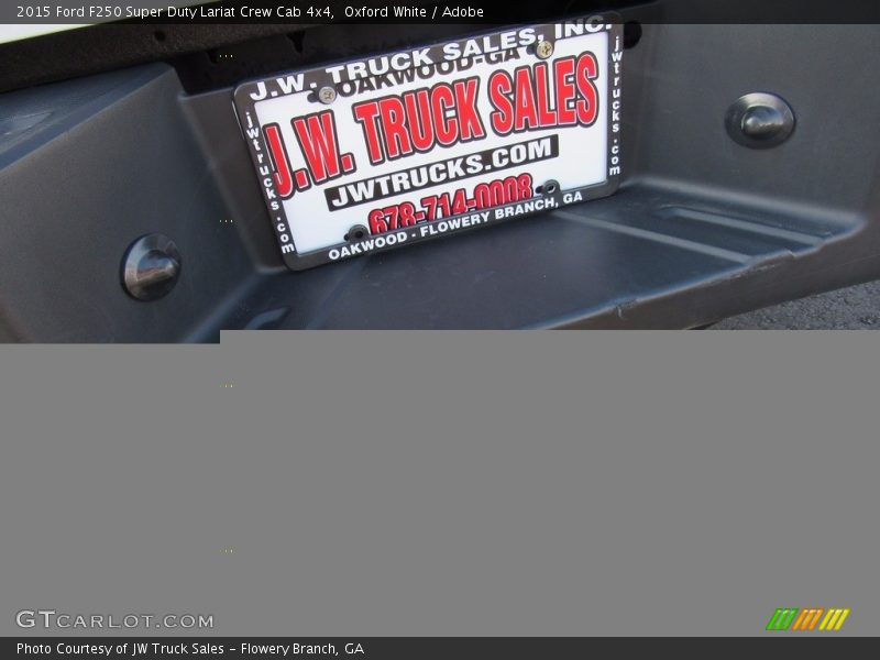 Oxford White / Adobe 2015 Ford F250 Super Duty Lariat Crew Cab 4x4