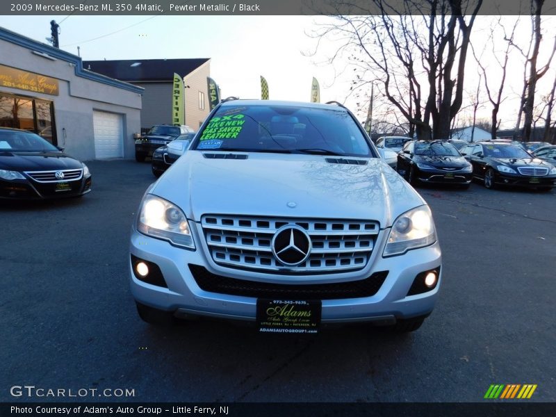 Pewter Metallic / Black 2009 Mercedes-Benz ML 350 4Matic