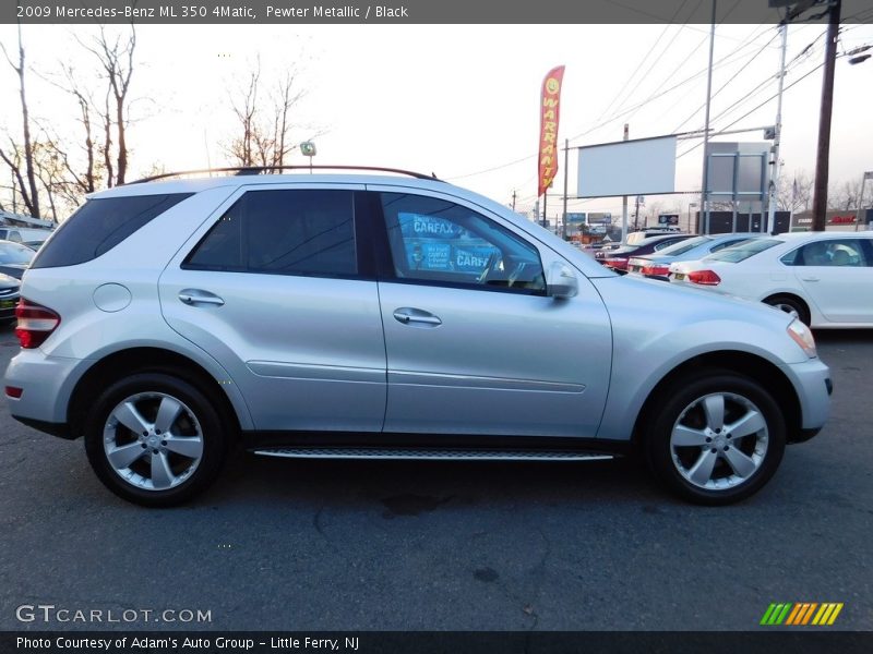 Pewter Metallic / Black 2009 Mercedes-Benz ML 350 4Matic