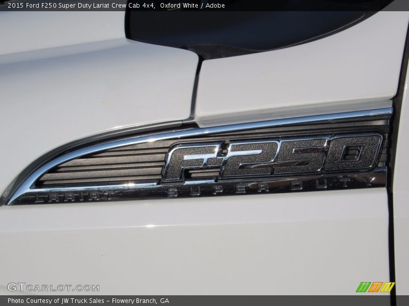Oxford White / Adobe 2015 Ford F250 Super Duty Lariat Crew Cab 4x4