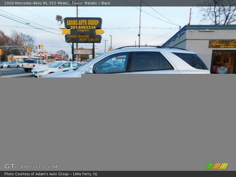 Pewter Metallic / Black 2009 Mercedes-Benz ML 350 4Matic