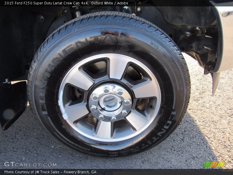 Oxford White / Adobe 2015 Ford F250 Super Duty Lariat Crew Cab 4x4