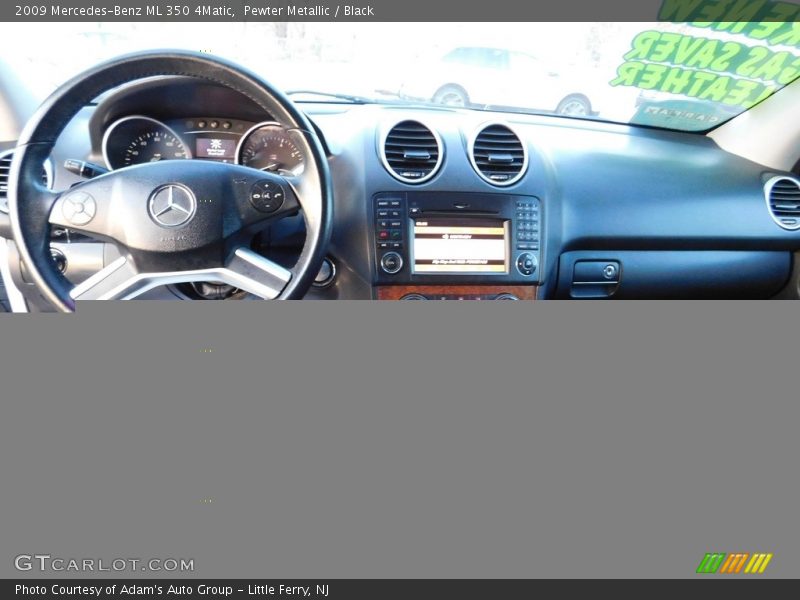 Pewter Metallic / Black 2009 Mercedes-Benz ML 350 4Matic