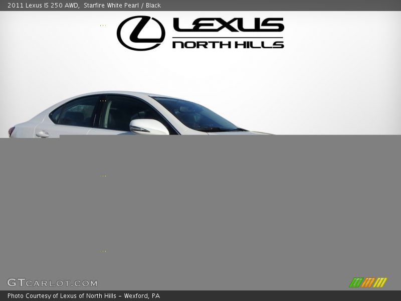 Starfire White Pearl / Black 2011 Lexus IS 250 AWD