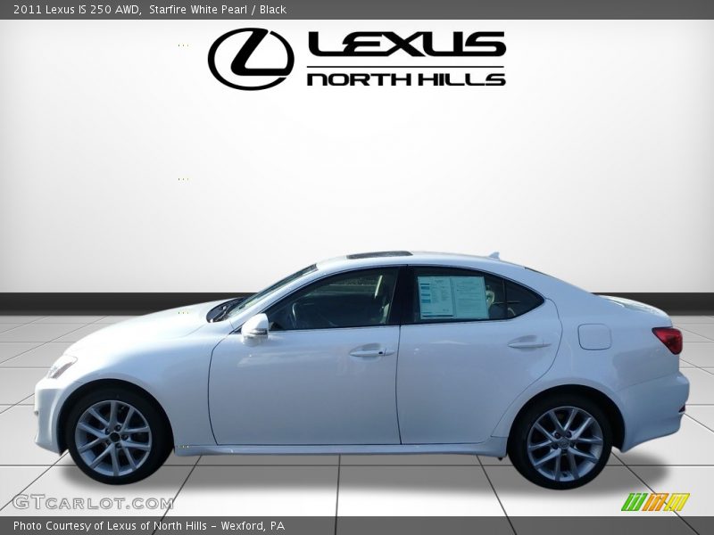 Starfire White Pearl / Black 2011 Lexus IS 250 AWD