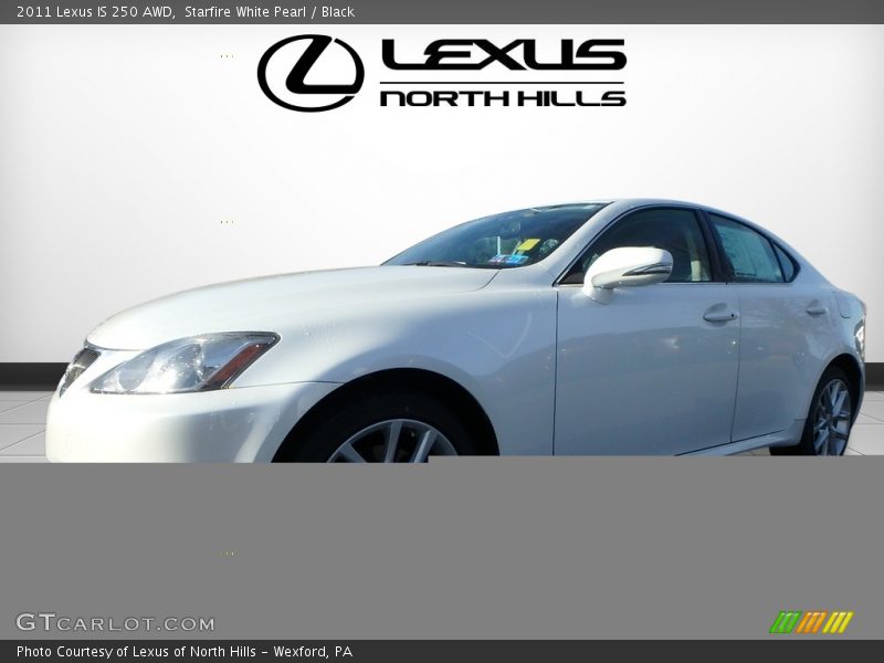 Starfire White Pearl / Black 2011 Lexus IS 250 AWD