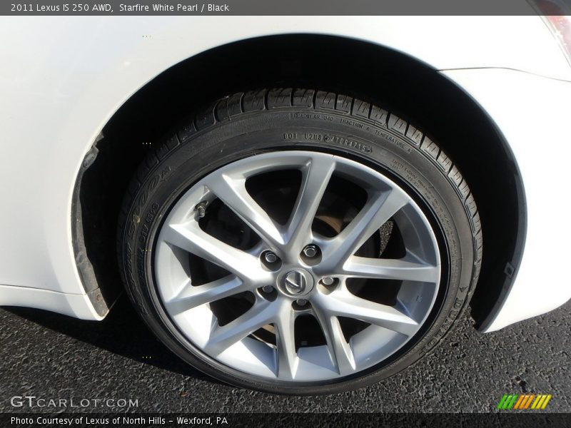 Starfire White Pearl / Black 2011 Lexus IS 250 AWD