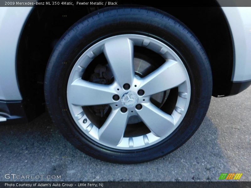 Pewter Metallic / Black 2009 Mercedes-Benz ML 350 4Matic