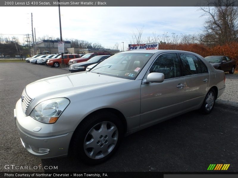 Millenium Silver Metallic / Black 2003 Lexus LS 430 Sedan