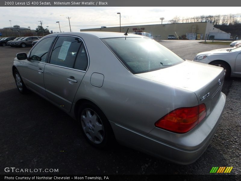 Millenium Silver Metallic / Black 2003 Lexus LS 430 Sedan