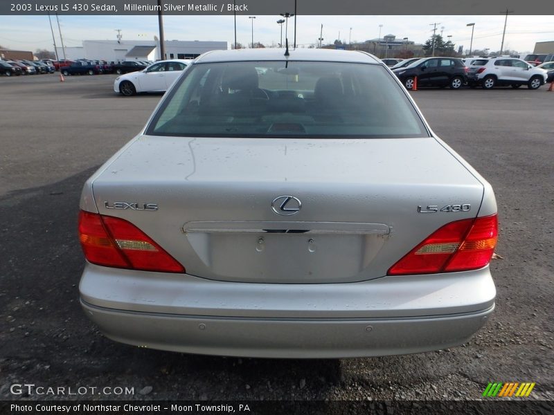 Millenium Silver Metallic / Black 2003 Lexus LS 430 Sedan