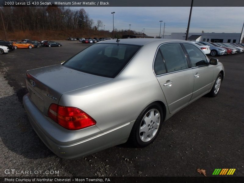 Millenium Silver Metallic / Black 2003 Lexus LS 430 Sedan