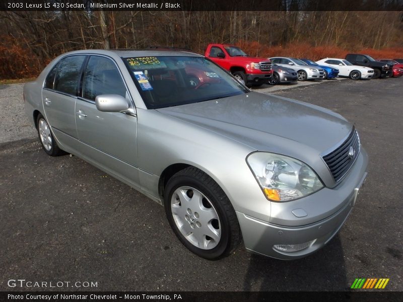 Millenium Silver Metallic / Black 2003 Lexus LS 430 Sedan