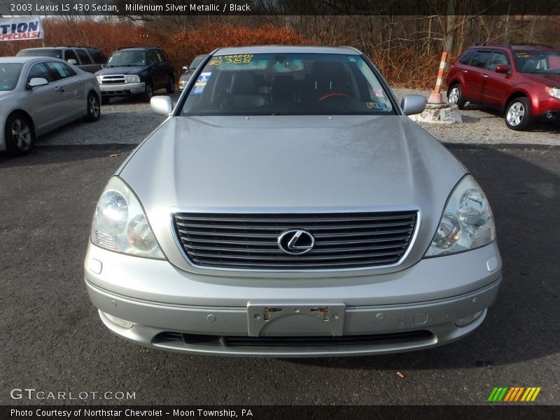 Millenium Silver Metallic / Black 2003 Lexus LS 430 Sedan