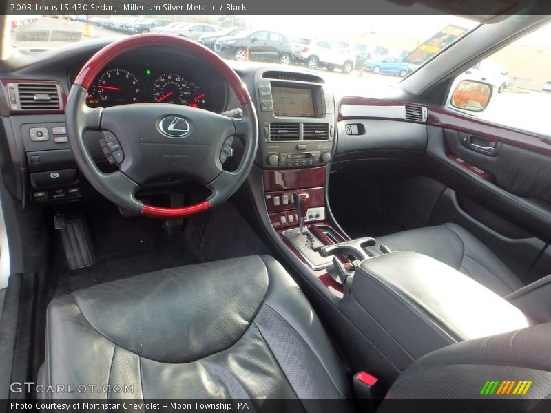Millenium Silver Metallic / Black 2003 Lexus LS 430 Sedan
