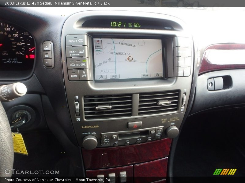 Millenium Silver Metallic / Black 2003 Lexus LS 430 Sedan