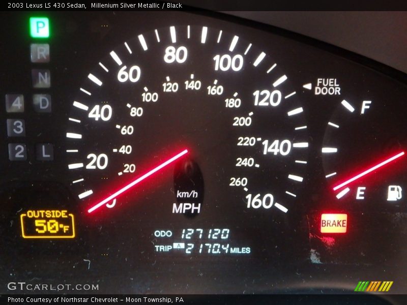 Millenium Silver Metallic / Black 2003 Lexus LS 430 Sedan