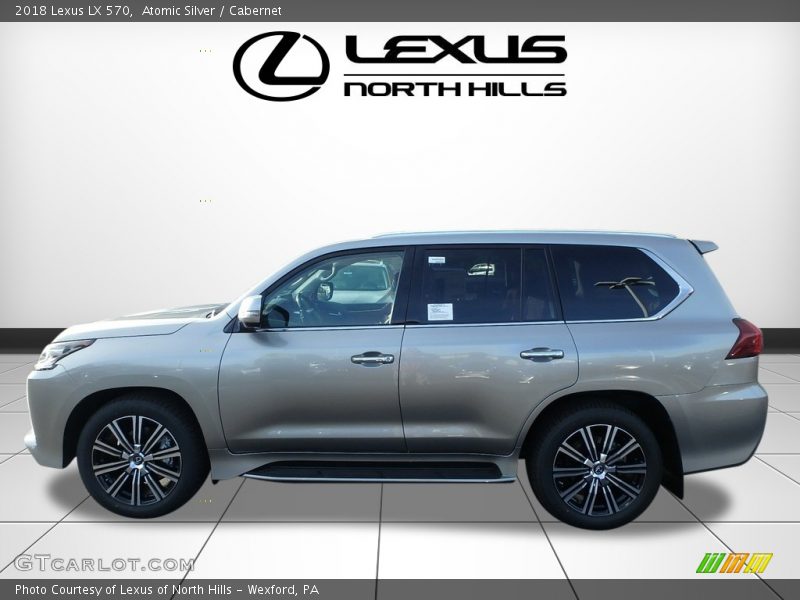 Atomic Silver / Cabernet 2018 Lexus LX 570
