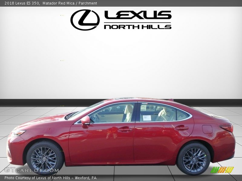 Matador Red Mica / Parchment 2018 Lexus ES 350