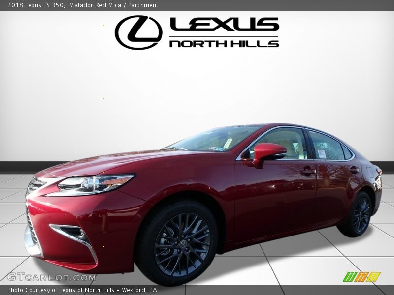Matador Red Mica / Parchment 2018 Lexus ES 350