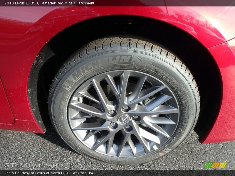 Matador Red Mica / Parchment 2018 Lexus ES 350