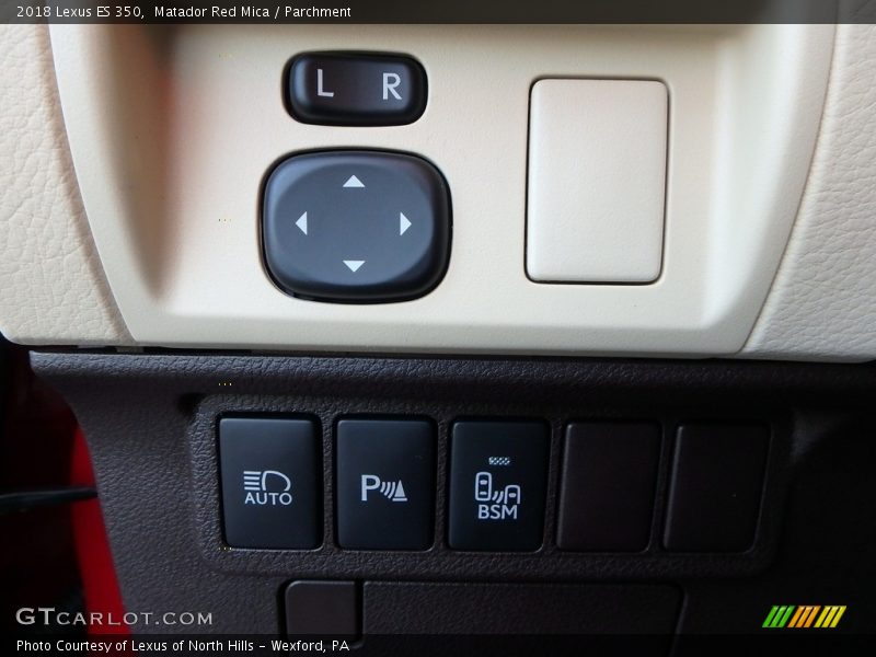 Matador Red Mica / Parchment 2018 Lexus ES 350