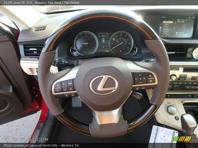 Matador Red Mica / Parchment 2018 Lexus ES 350