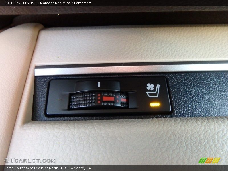 Matador Red Mica / Parchment 2018 Lexus ES 350