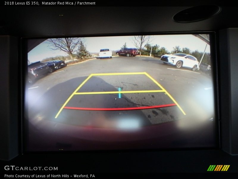 Matador Red Mica / Parchment 2018 Lexus ES 350