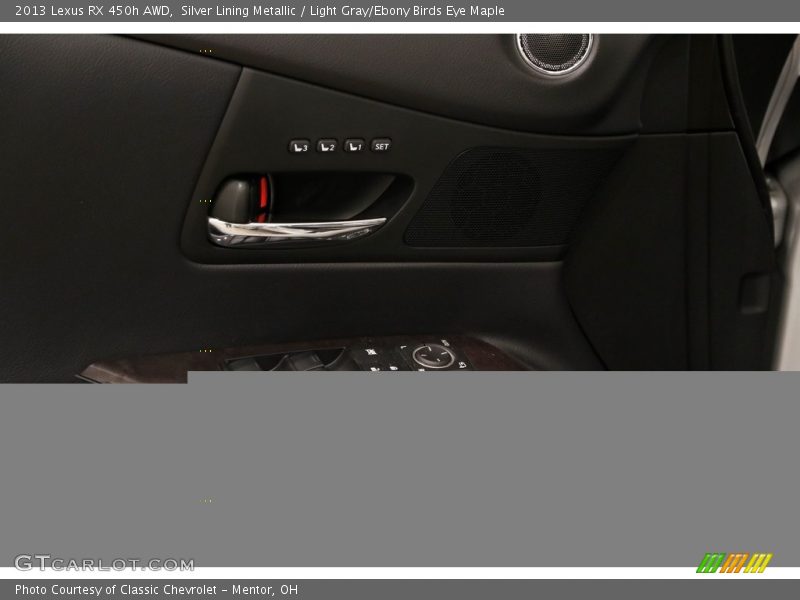 Silver Lining Metallic / Light Gray/Ebony Birds Eye Maple 2013 Lexus RX 450h AWD
