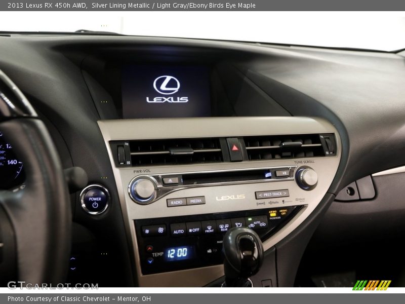 Silver Lining Metallic / Light Gray/Ebony Birds Eye Maple 2013 Lexus RX 450h AWD