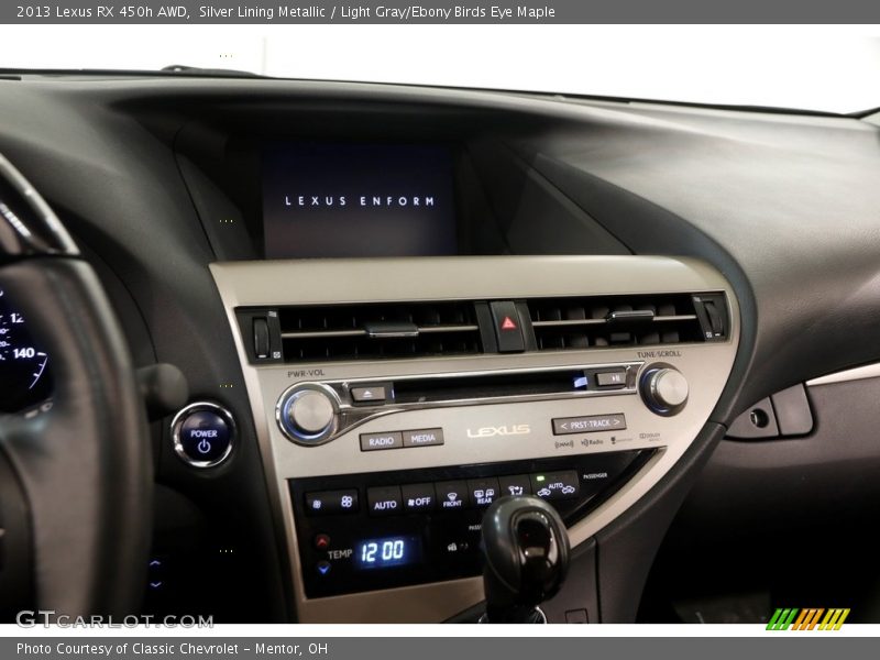 Silver Lining Metallic / Light Gray/Ebony Birds Eye Maple 2013 Lexus RX 450h AWD