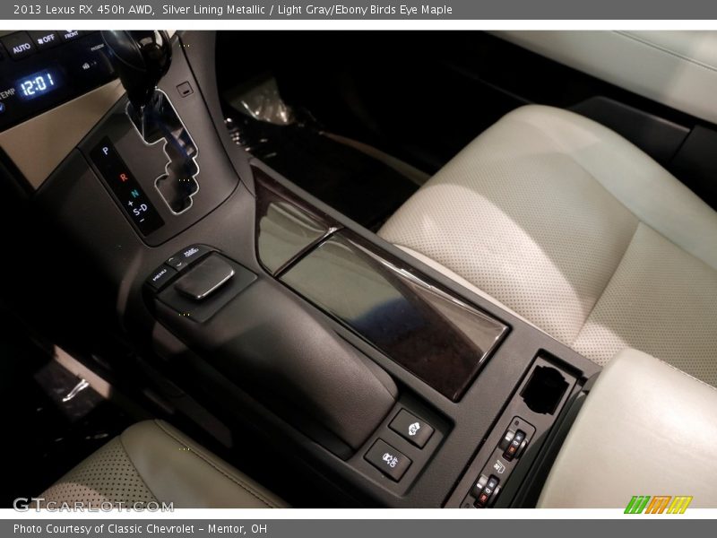 Silver Lining Metallic / Light Gray/Ebony Birds Eye Maple 2013 Lexus RX 450h AWD