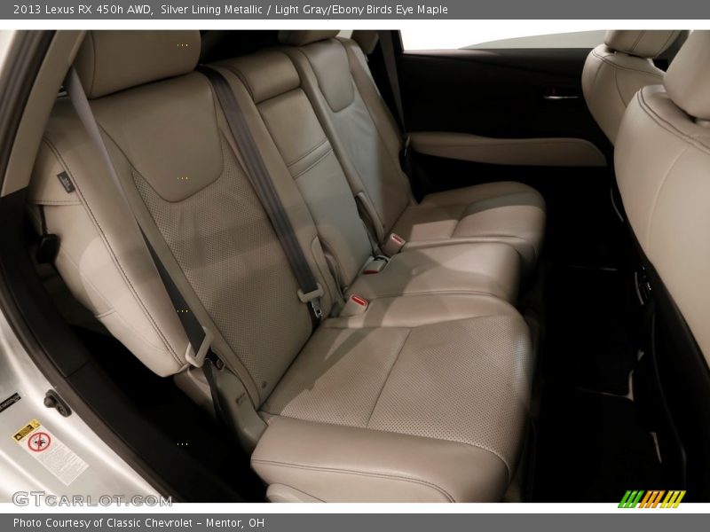 Silver Lining Metallic / Light Gray/Ebony Birds Eye Maple 2013 Lexus RX 450h AWD