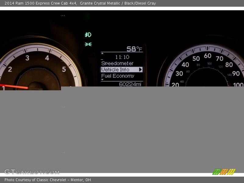 Granite Crystal Metallic / Black/Diesel Gray 2014 Ram 1500 Express Crew Cab 4x4