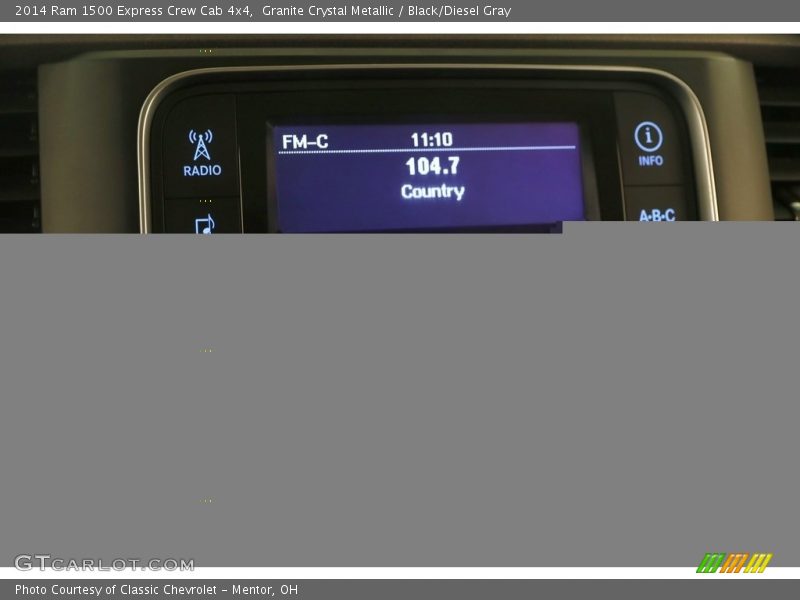 Granite Crystal Metallic / Black/Diesel Gray 2014 Ram 1500 Express Crew Cab 4x4