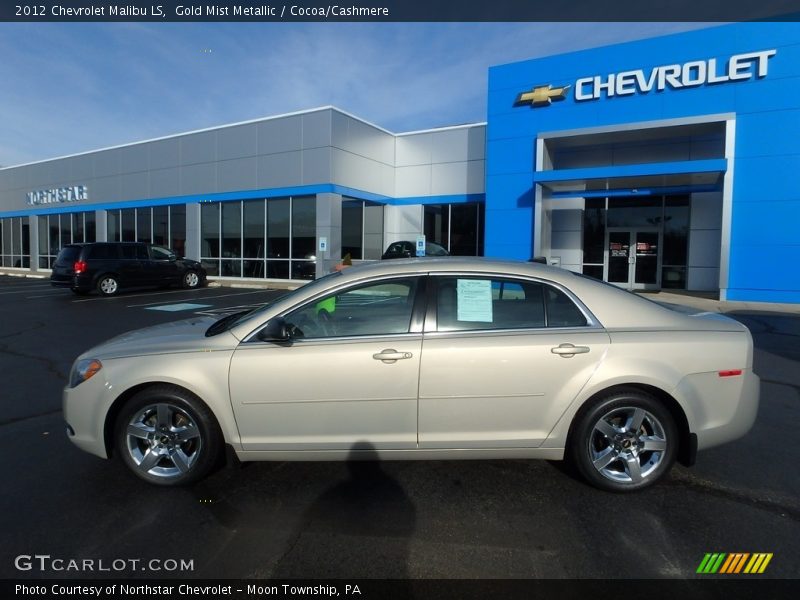 Gold Mist Metallic / Cocoa/Cashmere 2012 Chevrolet Malibu LS