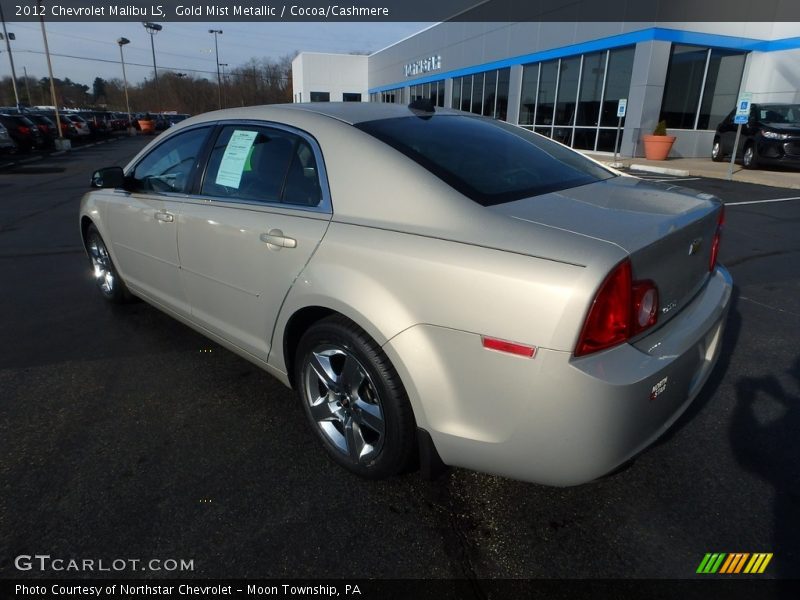 Gold Mist Metallic / Cocoa/Cashmere 2012 Chevrolet Malibu LS