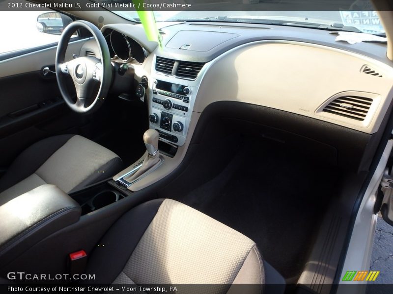 Gold Mist Metallic / Cocoa/Cashmere 2012 Chevrolet Malibu LS