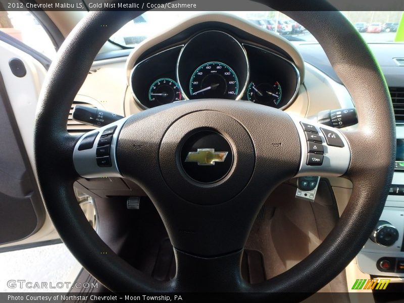 Gold Mist Metallic / Cocoa/Cashmere 2012 Chevrolet Malibu LS
