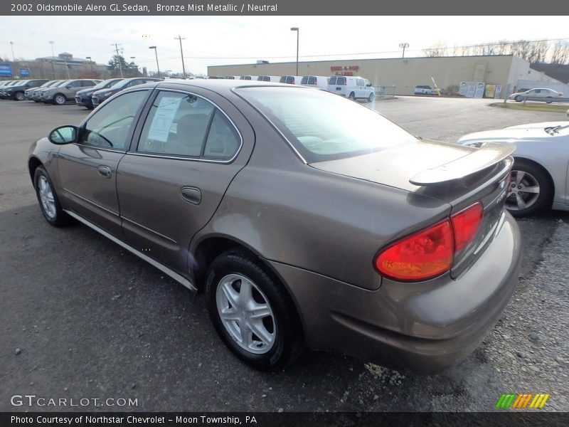 Bronze Mist Metallic / Neutral 2002 Oldsmobile Alero GL Sedan