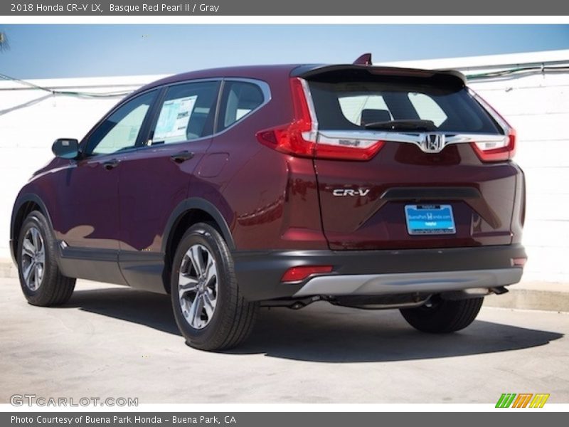 Basque Red Pearl II / Gray 2018 Honda CR-V LX